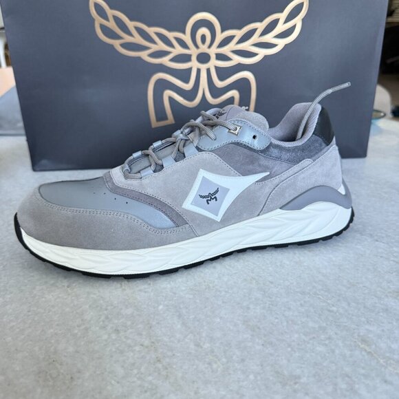 MCM Skywander Low Top‎ Sneakers Men\'s Gray Suede Lace Up Closure, Sz 44 main image 5